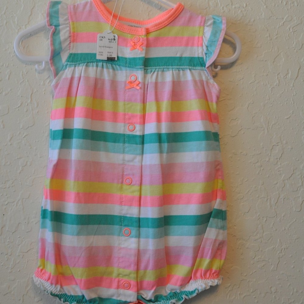 2 Rompers - Size 6 months